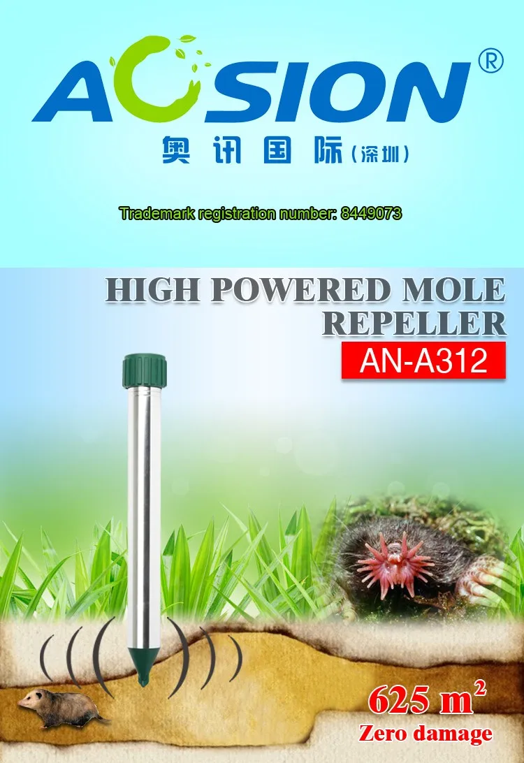 Battery Powered Mole Repeller