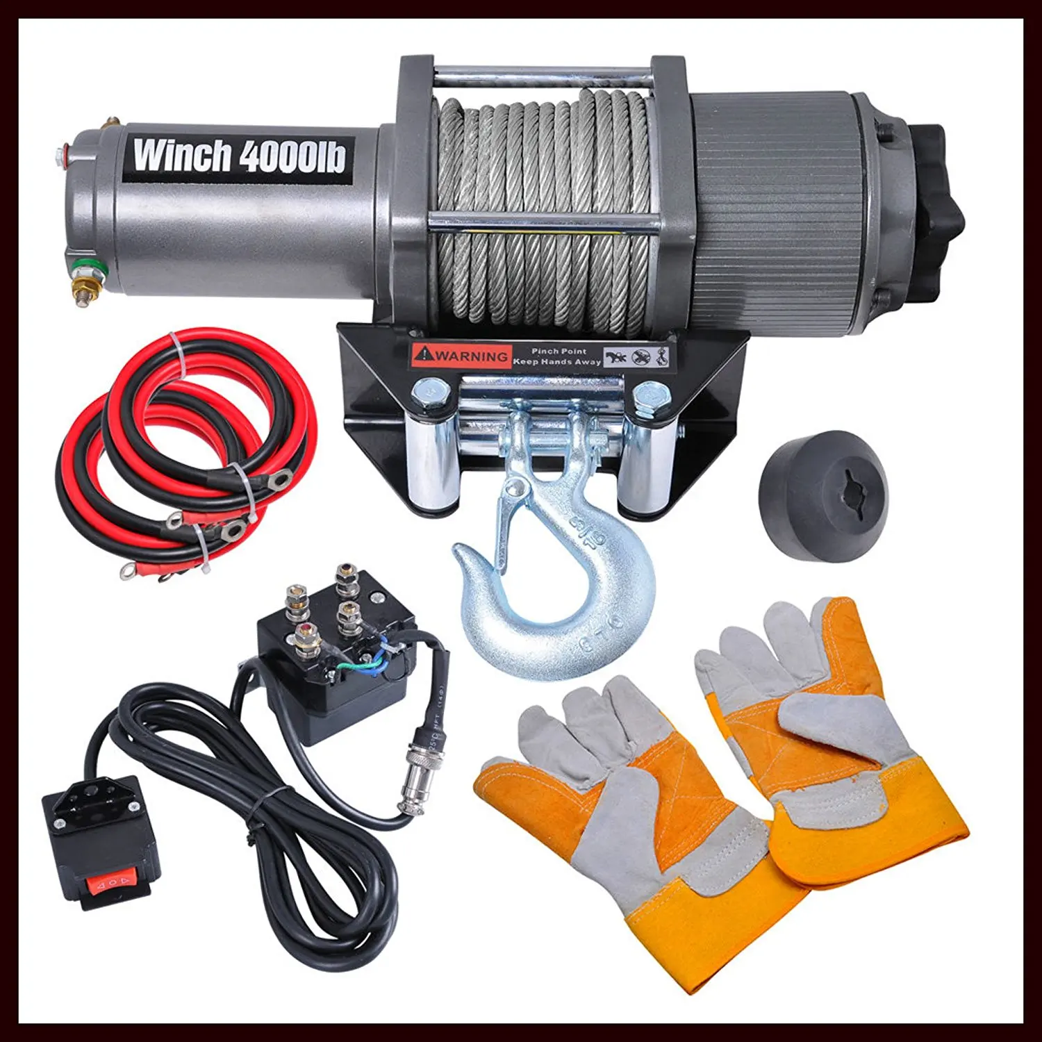 Buy Electric Winch Towing-4000Lb 12V Waterproof Towing ...