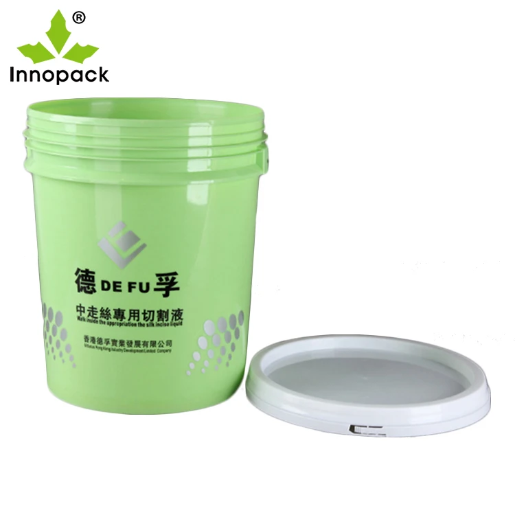 black plastic pail