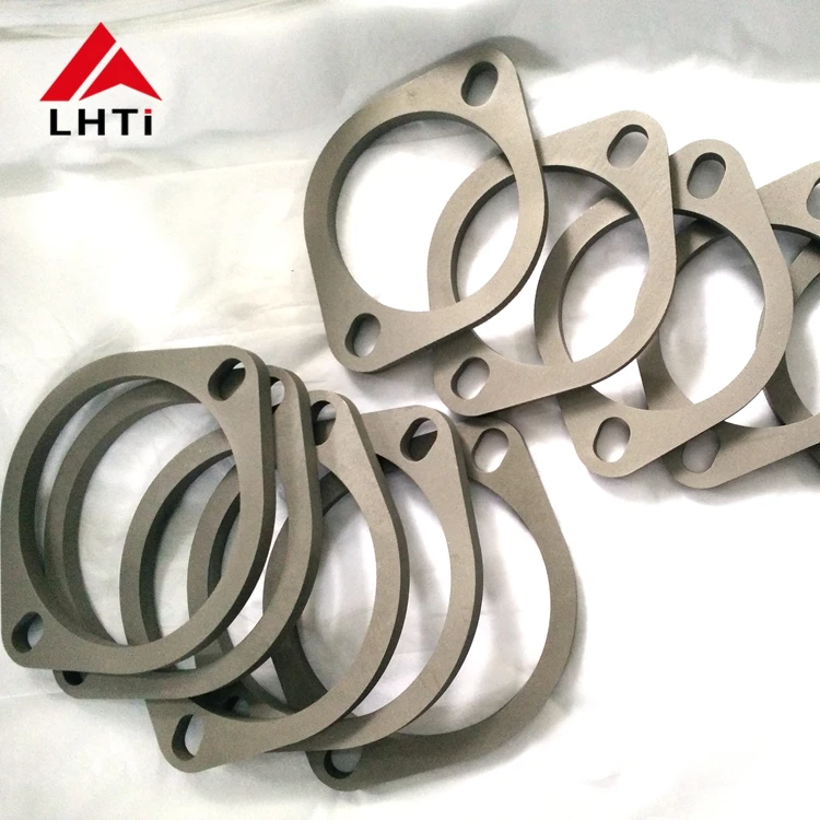 Customized Gr2 Titanium exhaust flange with 2 bolt hole for Auto system