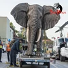 Outdoor elephant statues amusement Personalize Animals large resin Customized Rubber Elephant model