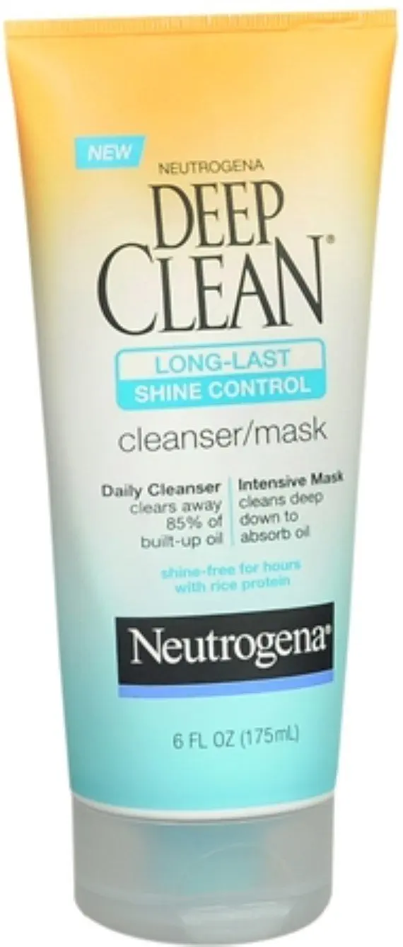 Neutrogena Deep Clean Long-Last Shine Control Cleanser/Mask 6 oz (Pack of 11)