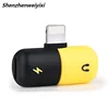 2018 Hot selling for iphone Mini Pill Shape 2 In 1 For Iphone x/8/7 Adapter Splitter