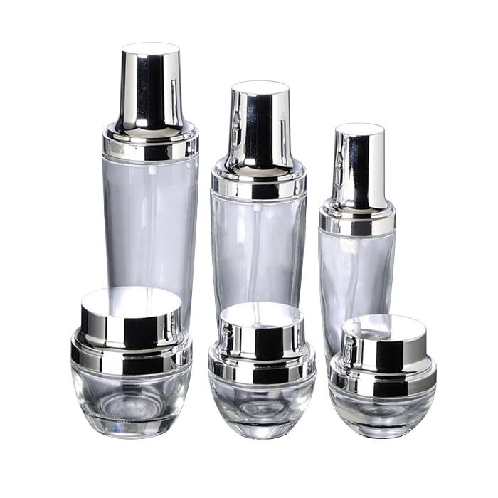 Wholesale Whole Set Stock Cosmetic Packaging Serum Glass Spray Pump