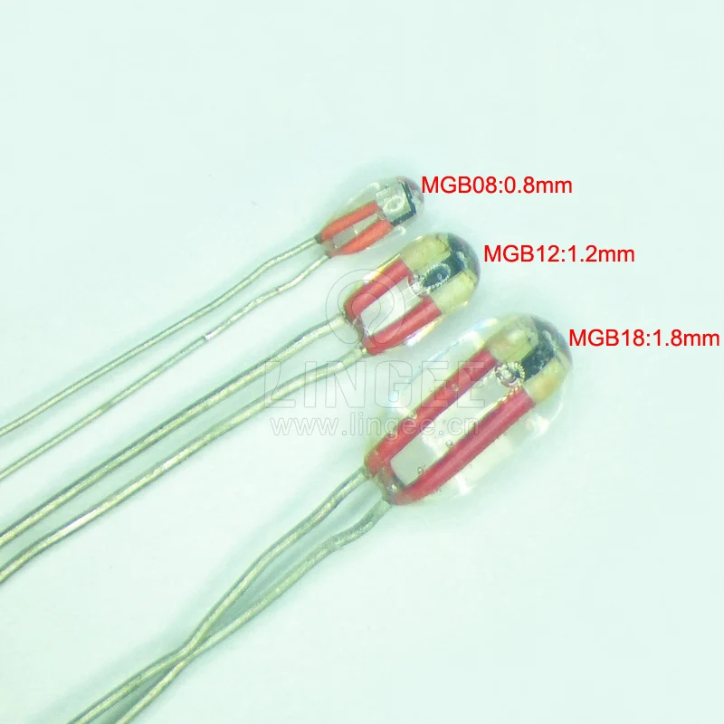Mgb18 100k 4000 Glass Sealed Ntc Thermistor Mf51 1.8mm For Temperature ...