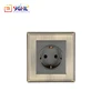 Cheap price custom zinc alloy PC 16A european wall socket