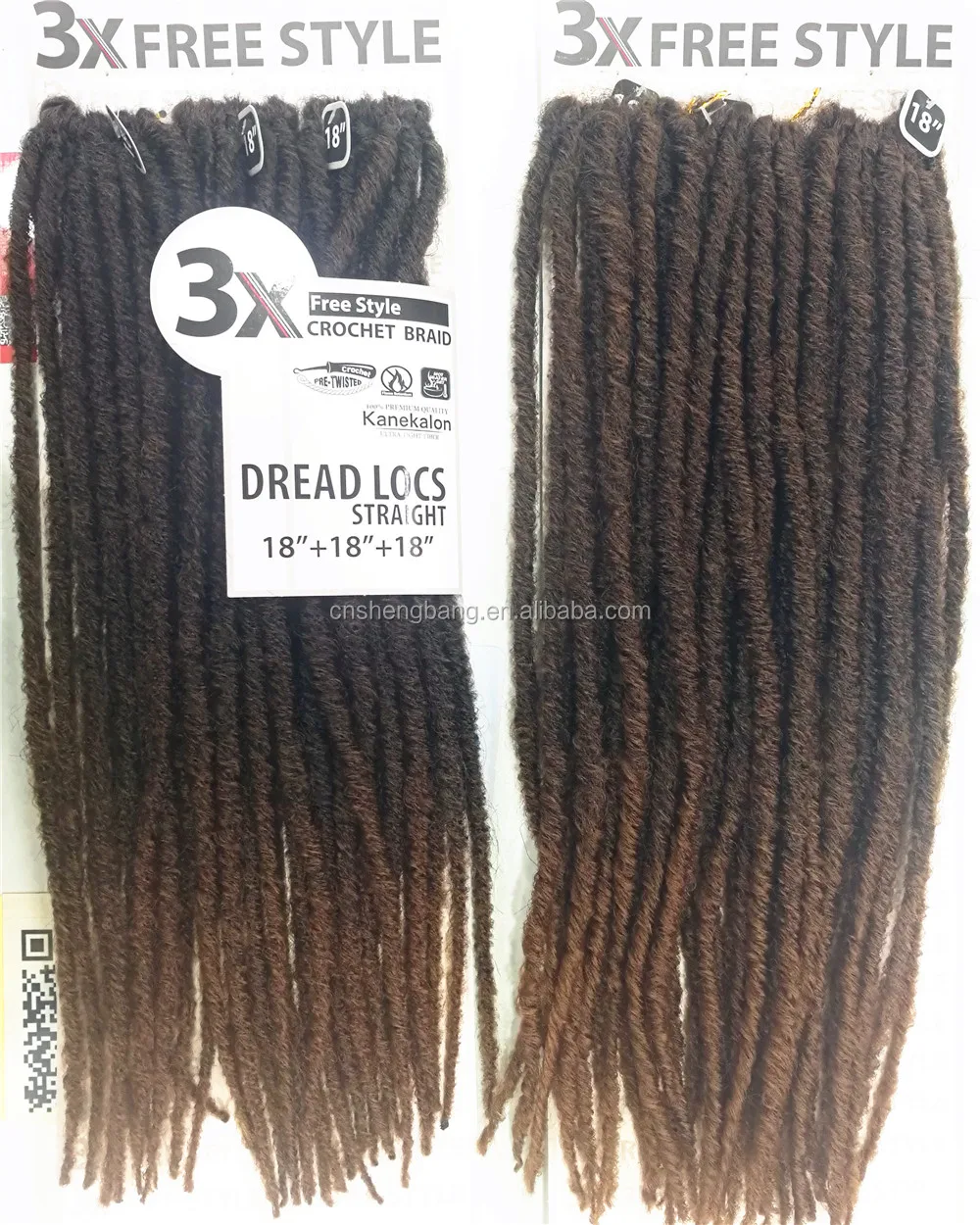 3x Free Style Dread Locs Straight 18 18 18 130gr Premium Quality Crochet Braid Buy Crochet Braid Hair Dreads Braids Yaki Braiding Hair Product On