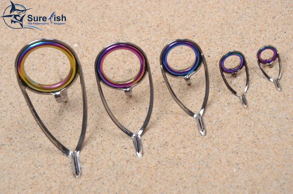 Wholesale Rainbow Insert Sic Ring Fishing Rod Guide Buy Fishing Rod