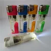 Cigarette Plastic Gas Electronic Refilling Lighter With LED Light