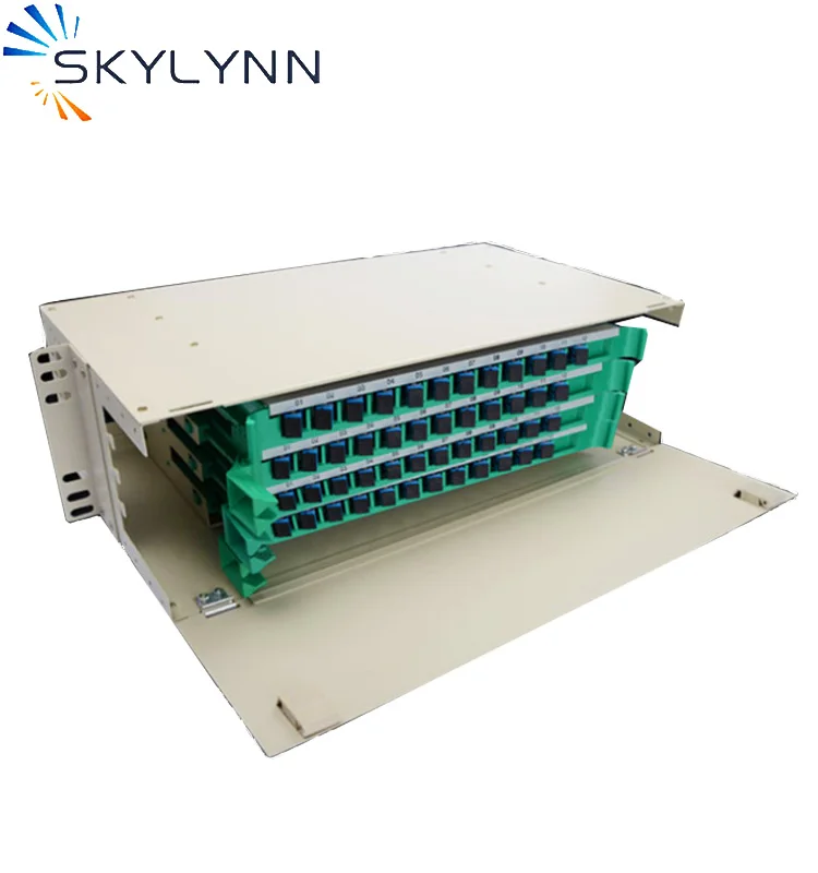 48 Port Optical Distribution Frame Odf Rack Mount 19 Inch Cabinet Fiber ...
