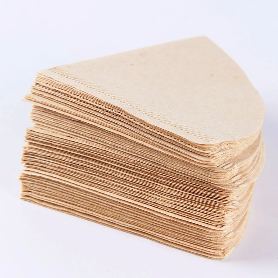 
V-Type natural unbleached coffee filter paper 