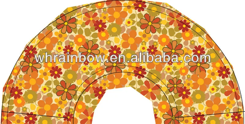 customized paper folding fan with plastic handle