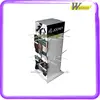 customized recycle pillar counter display with hook for men's cotton sock