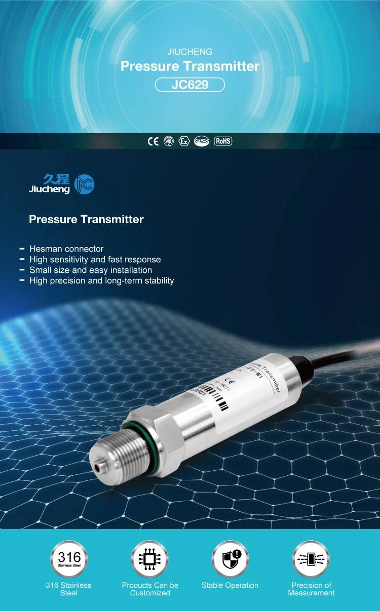 Jc62902 Intelligent Pressure Transducer,Rs485,Rs232,Usb,Digital