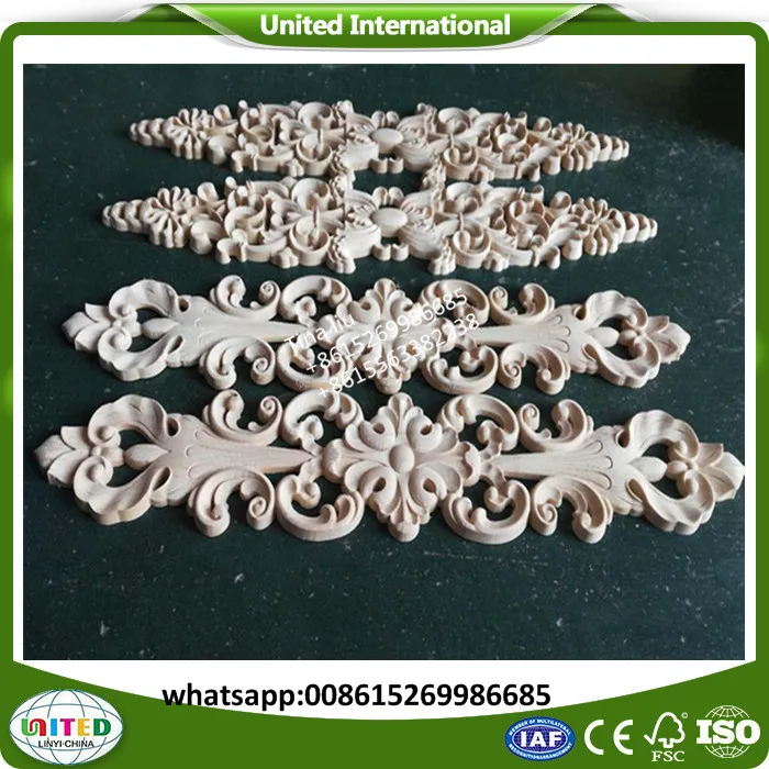 wood carving furniutre wood appliques and onlays