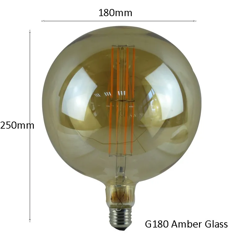 G180 E27 E26 120v/230v 2200k Dimmable High Lumen Giant Led Filament