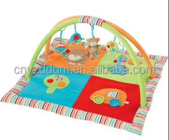 Soft Padded Baby Educational Play Floor Mat With Toys Plush