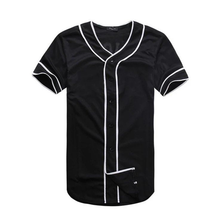 cheap black baseball jersey