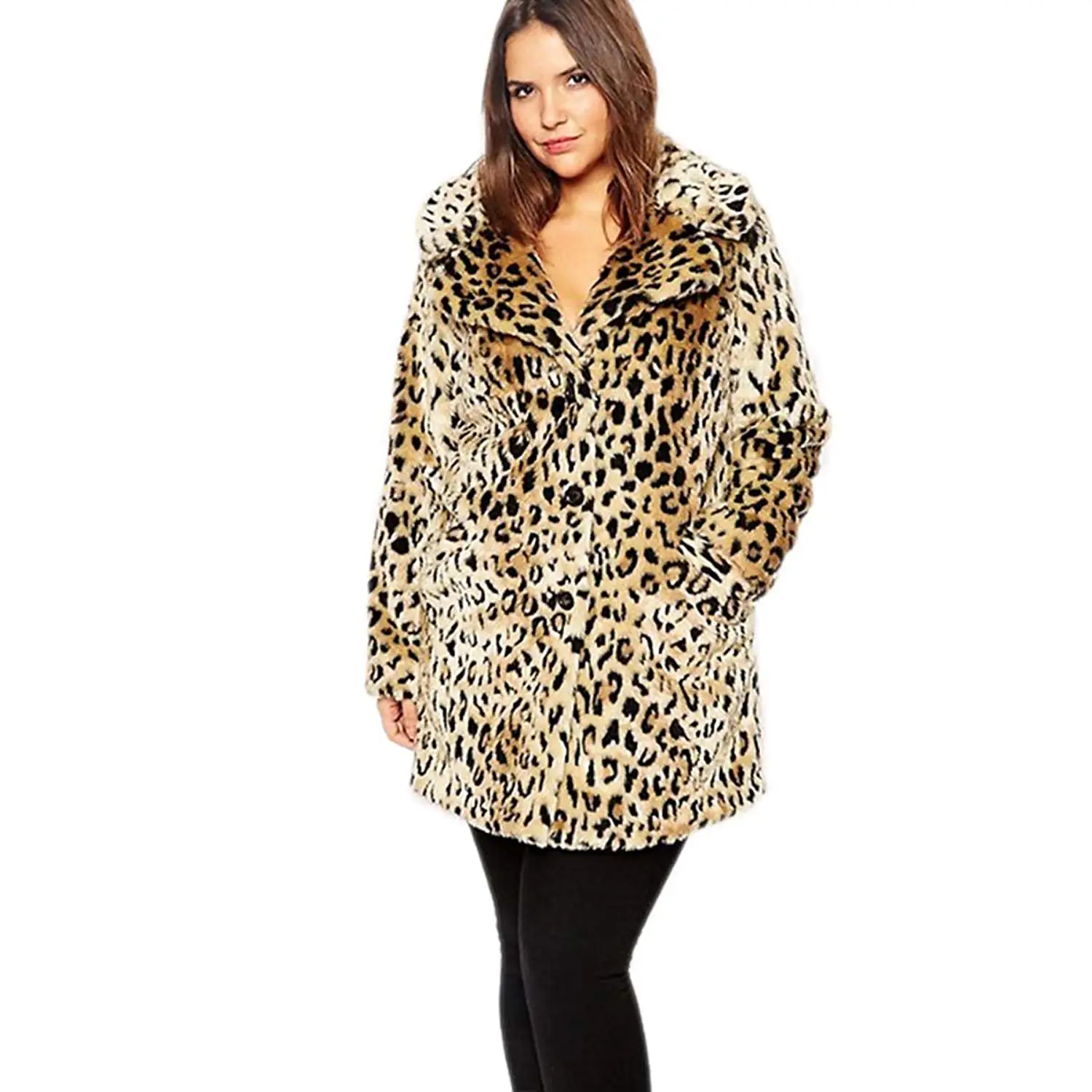 plus size cheetah jacket
