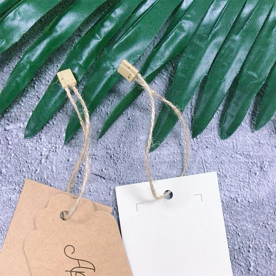 2018 Custom Shape Elastic Plastic Hang Tag String For Clothing Buy