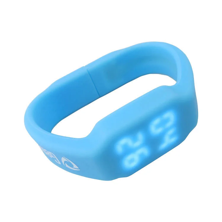 customerized logo with lithium battery wrist watch USB Flash disk