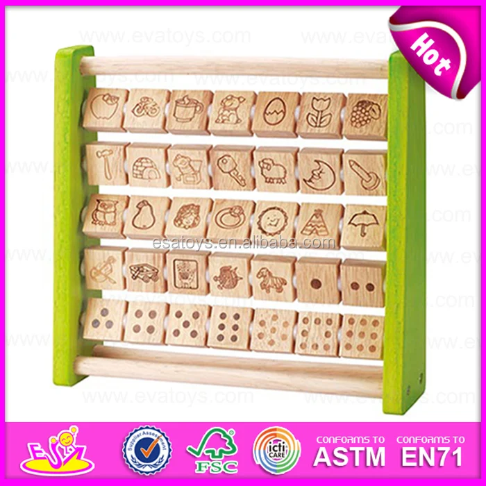 wooden alphabet abacus