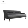 Modern commercial sleeper deep blue extra long sofa bed in hotel