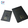 cheap gold stamping logo black notebook packaging envelop