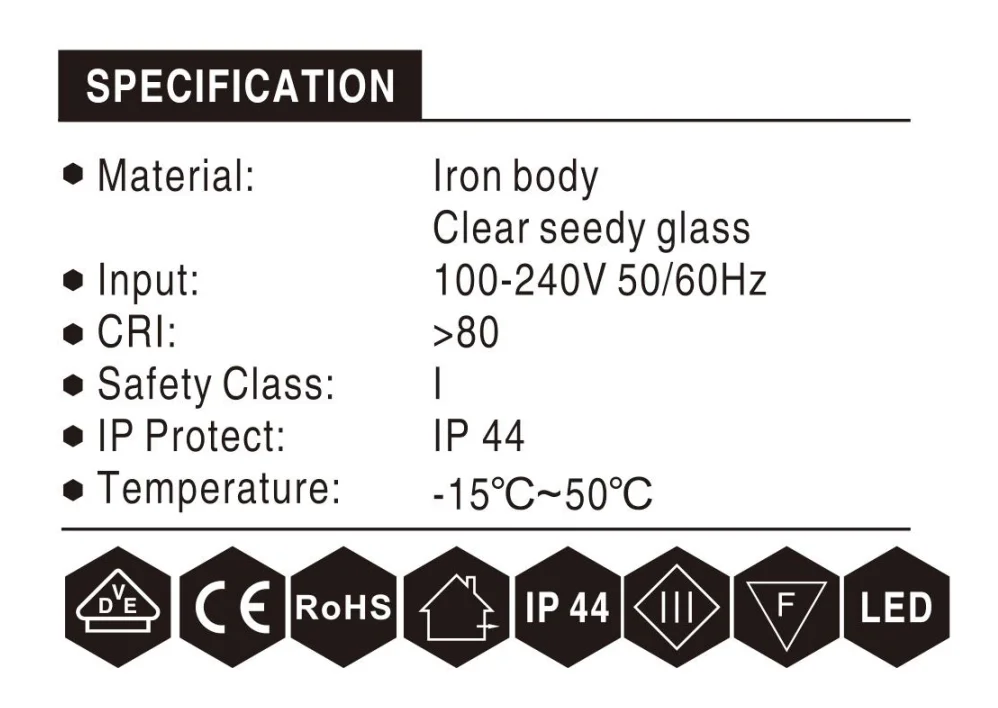 Waterproof IP44 wall decoration outdoor industrial vintage wall lamp glass