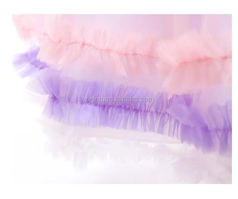 Girls Unicorn Dress Children Summer Birthday Party Net Yarn PengPeng Princess Dress