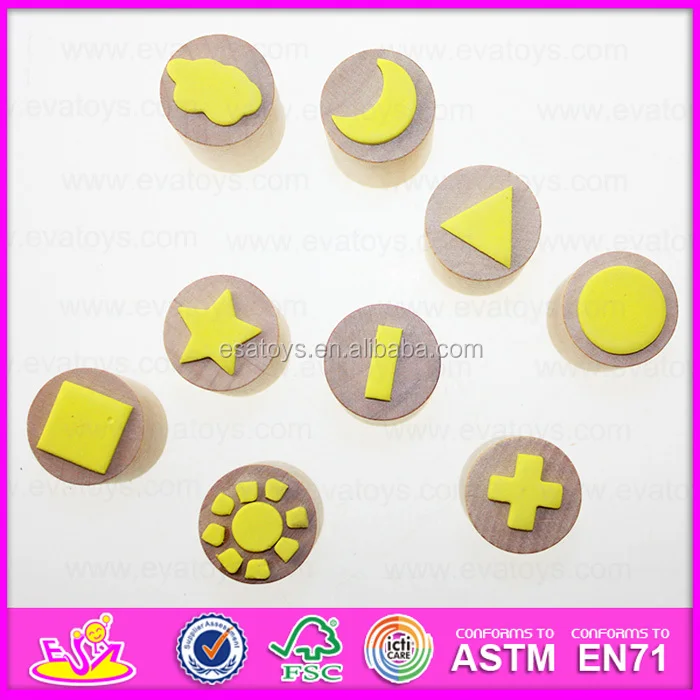New Style Novelty Wooden Seal Toys,Wooden Stamps Toys Clothing Seal,Diy