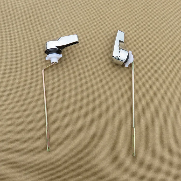 Universal Toilet Tank Flush Lever Rustproof Toilet Electroplating Irons Wrench Side Mount Toilet