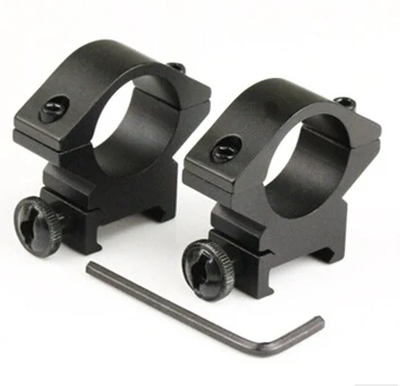 2x Scopes Inch Torch Laser Sight 1" Scope Low Profile 20mm Mount 25mm Ring Dual