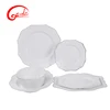 Unique design western dinnerware korean dinner set with silver rim for breakfast