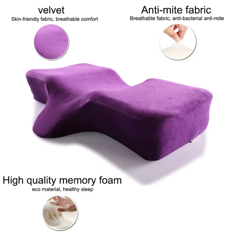 ergonomic lash pillow