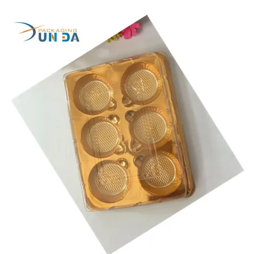Available Clear Plastic Egg Tart Tray With 6 Compartments Food Grade