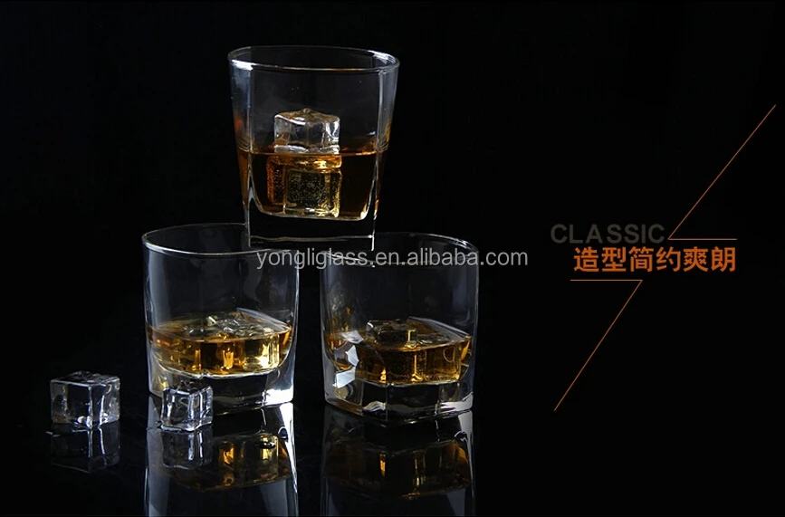 New products jack daniels whiskey glasses,clear whiskey glass,square whisky glass vodka cups