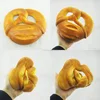 Slow rising squishy pu press fake sponge soft pretzel bread decoration food model