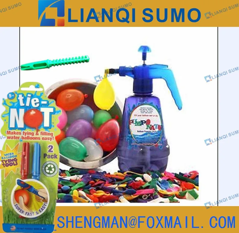 Water Bomb Term Set W/72 Pcs Water Balloons And 2pcs Simple Water Balloon Tying Too /2pcs Quick