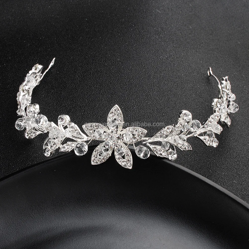 Wholesale Gold Cheap Wedding Diamond Headpieces Buy Gold Leaf