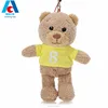 custom plush mini jersey teddy bear key/bag pendant