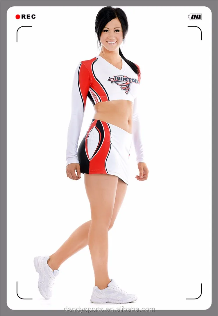 Sublimation Cheerleading Wear Crop Top And Skirt For Cheer Team - Buy ...