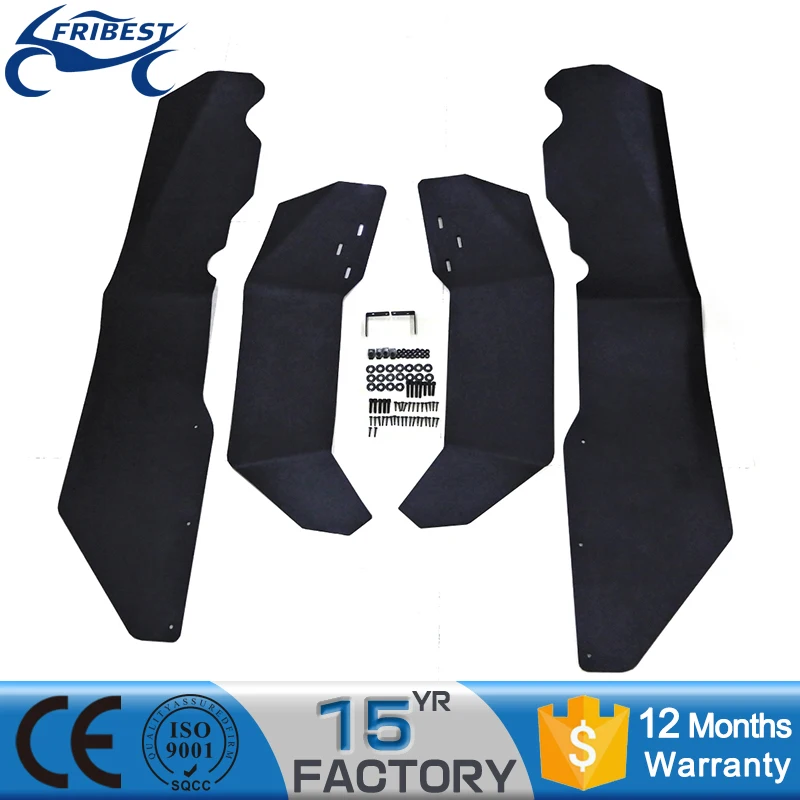 Utv Front Fender Flare Front And Rear Mud Flaps Fit For Polaris Rzr Xp