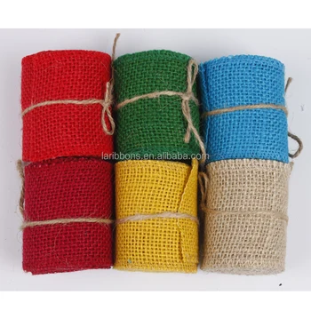 colored burlap ribbon wholesale