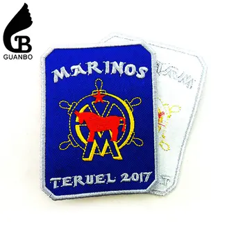 Iron on rectangle customized backing embroidery patches  buy Iron on rectangle customized backing embroidery patches  buy