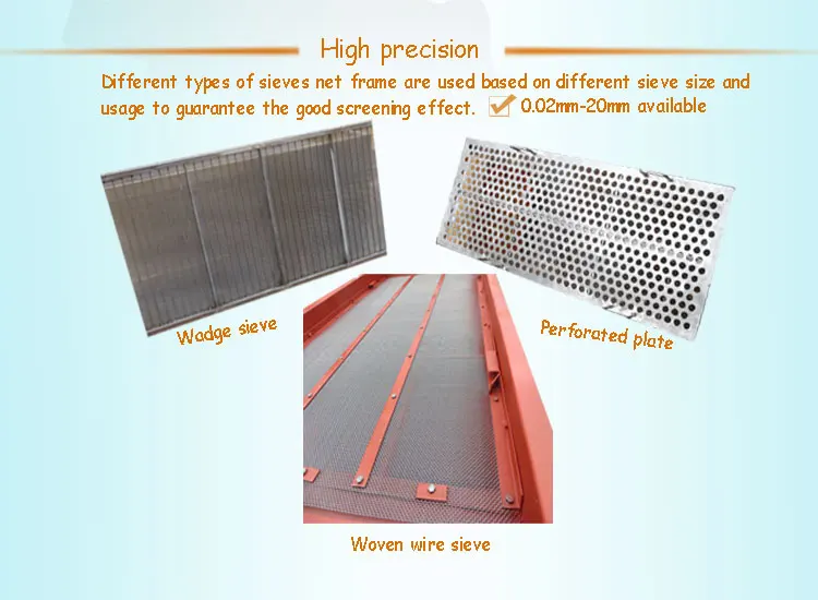 Silica sand vibrating washing drying screening machine