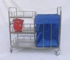 medical instrument stainless steel cleaning trolley in operating room hospital CY-D400