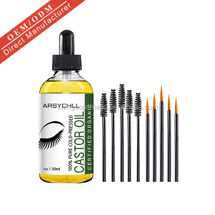 Oem Eyebrows & Eyelash & Hair Growth Serum Pure Organic Cold Pressed