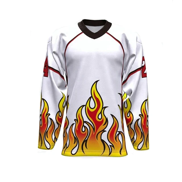 Flames Design USA Hockey Jersey Cheap| Alibaba.com