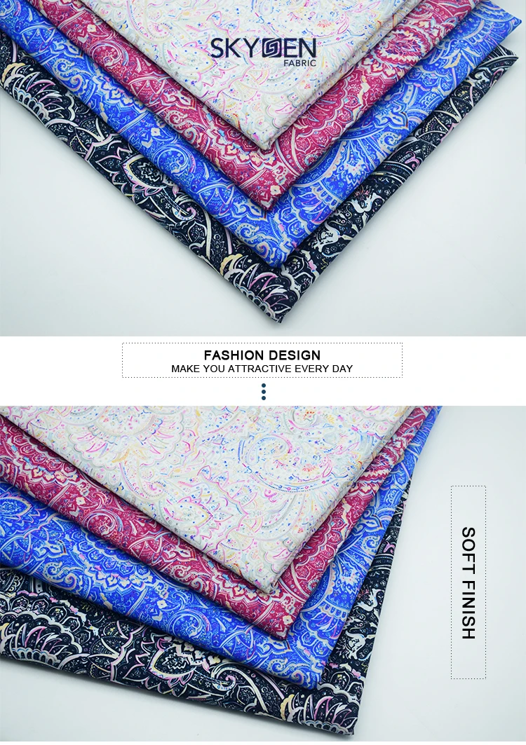 Skygen Cheap Natural Organic Cotton Digital Printed Floral Canada